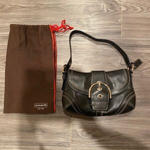 Coach Soho Black Leather Handbag